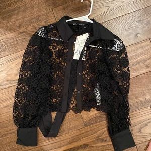 Zara button up blouse - never worn